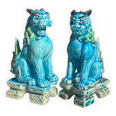 Ceramic Lion Dog Figurines
