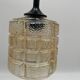 Suspension / portable lamp in smoked glass, 1970s