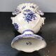 Vase capodimonte céramique blanche décor bleu vintage
