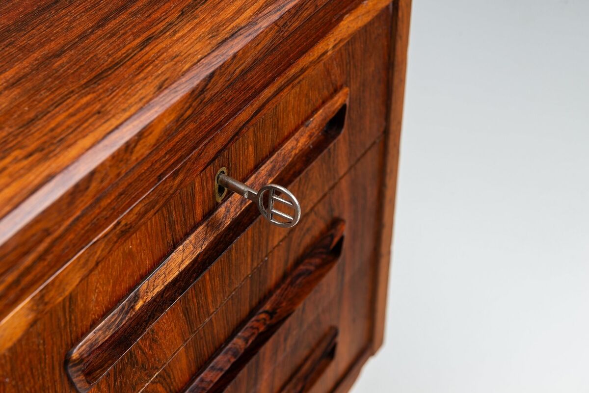 J. Svendstrup writing desk in rosewood A.P. Mobler Denmark 1960