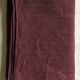 Old harvest tablecloth in pure hemp tinted with eggplant
