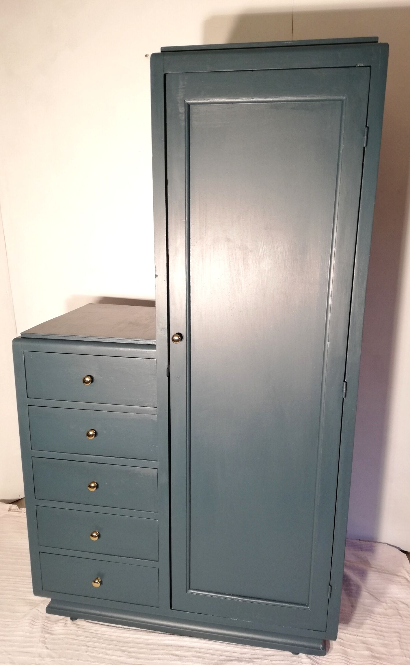 Vintage furniture closet 50/60 night blue