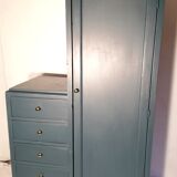 Vintage furniture closet 50/60 night blue