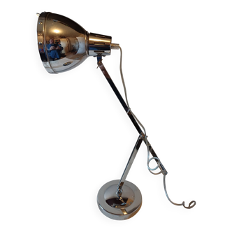 Vintage Chrome Metal Lamp