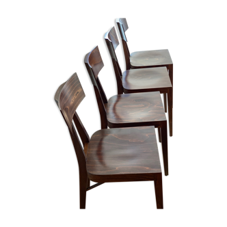 Lot de 4 chaises bistrot Fameg