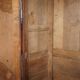 Antique Carved Wardrobe Dated 1844 with Shaped Panels