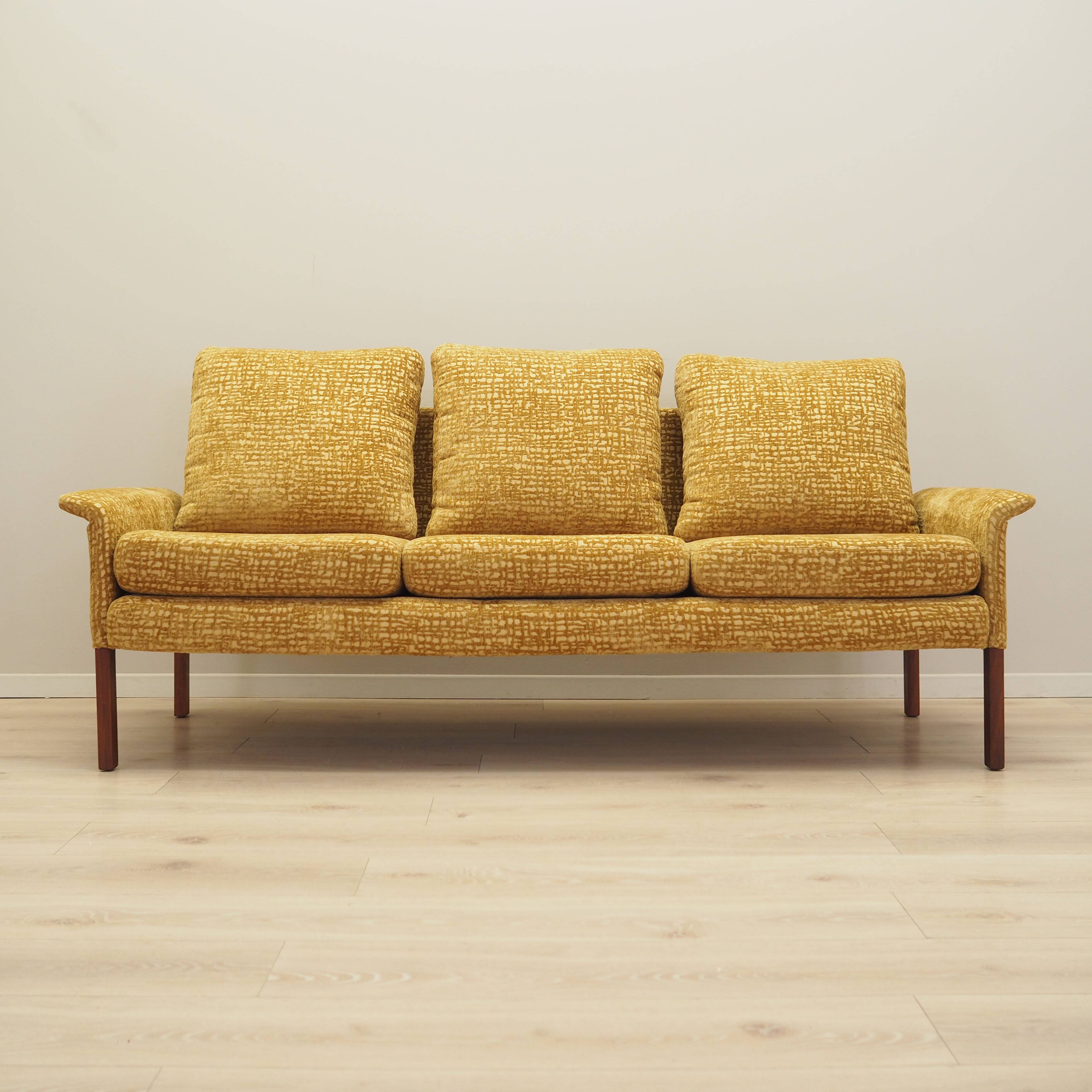 Mustard sofa, Danish design, 1960s, designer: Hans Olsen