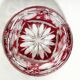 Cenicero de cristal tallado "Schonborner Bleikristal". Alemania, 1970s.
