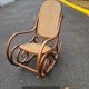 Rocking chair rattan and bentwood Vintage tuna