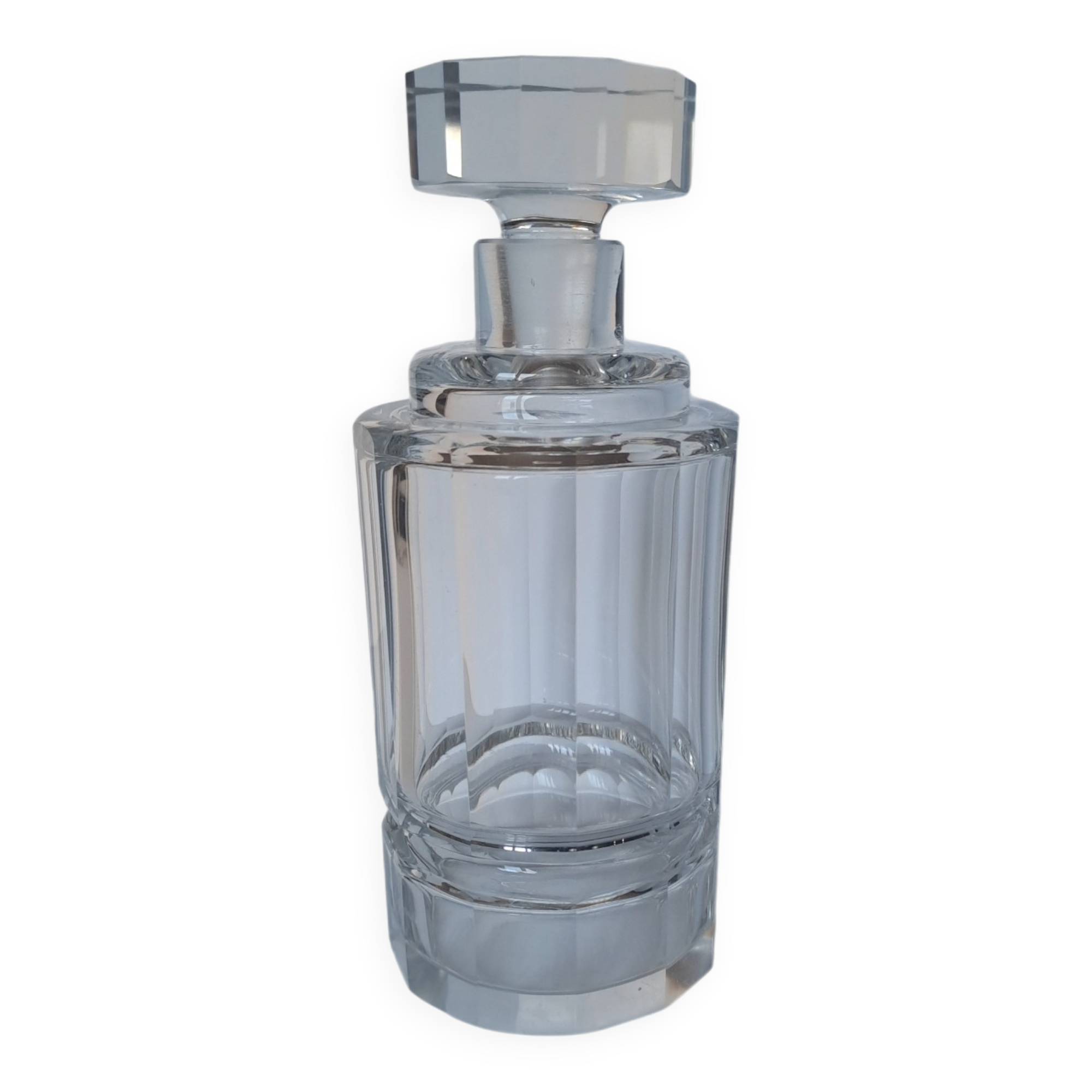 Cut crystal carafe Czechoslovakia