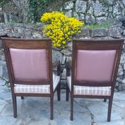 Paire de fauteuils français en Acajou d’époque restauration