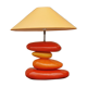 Vintage pebble lamp by François Chatain, France 1980s