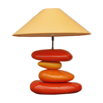 Vintage pebble lamp by François Chatain, France 1980s