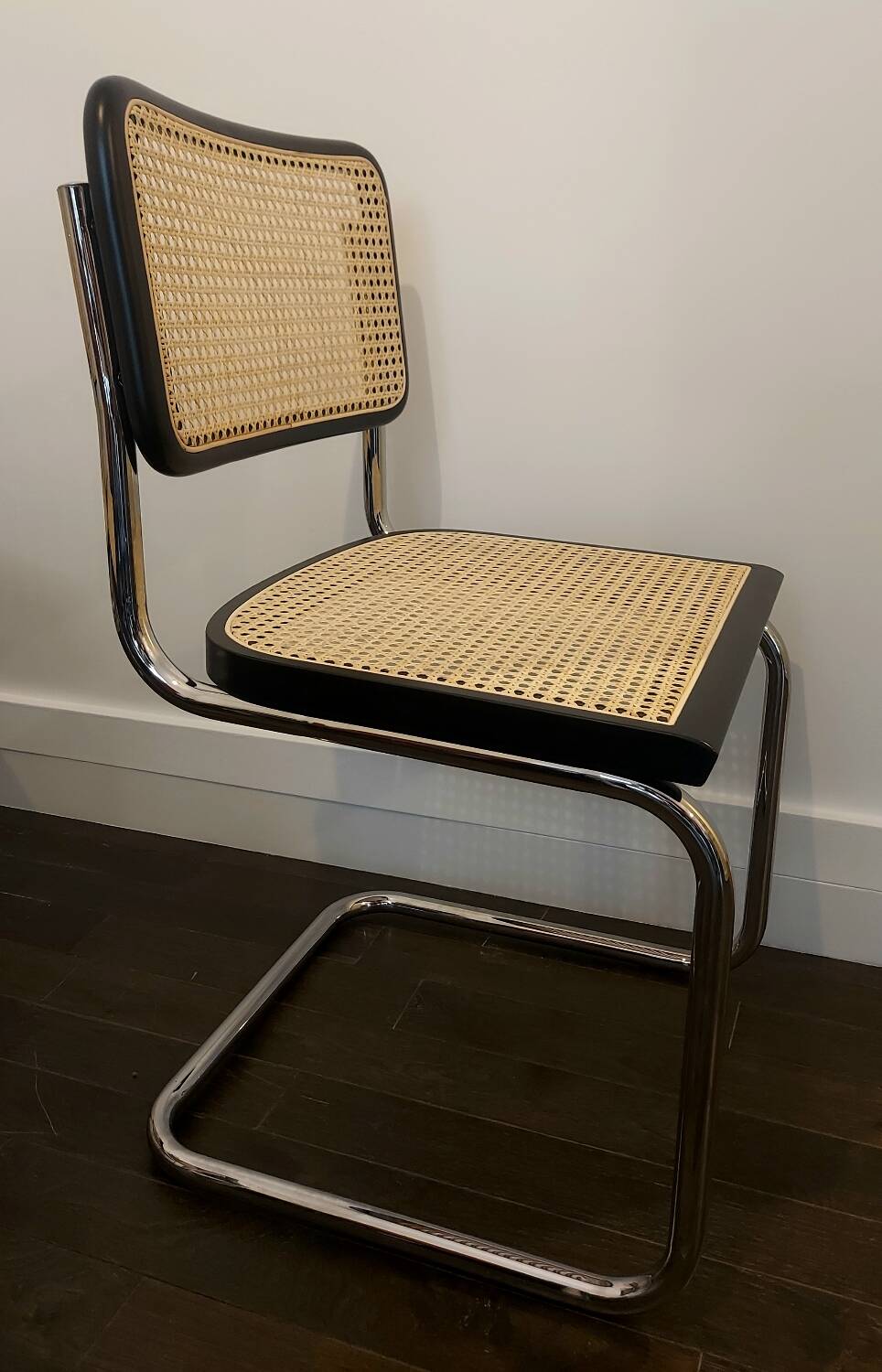 Cesca B32 vintage chair by Marcel Breuer - black - Made in Italy