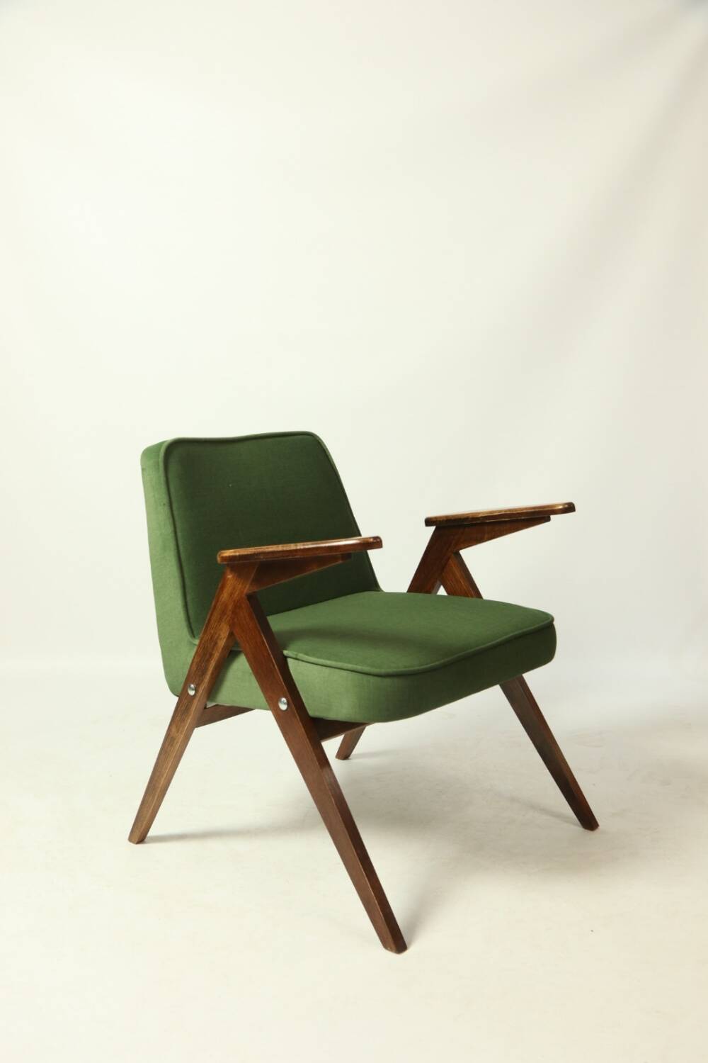 Paire de fauteuils vintage royale vert velvet Chierowski design