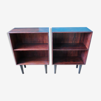 Pair of libraries or bedside in rosewood Denmark 1960