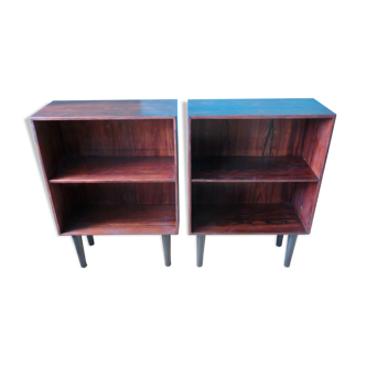 Pair of libraries or bedside in rosewood Denmark 1960
