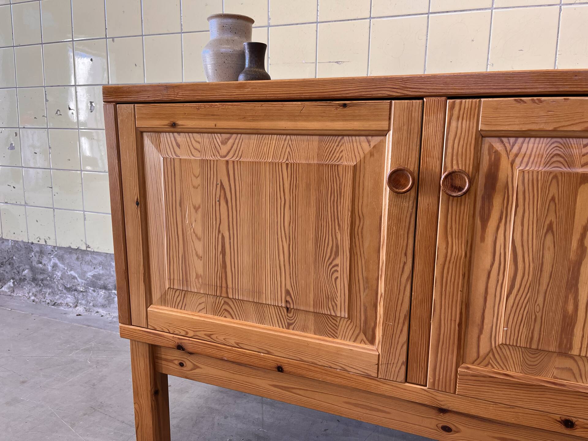 Scandinavian buffet cabinet in solid pine