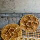 6 assiettes à huîtres barbotine 