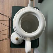 Ancienne cafetière / verseuse en Porcelaine de Limoges – Décor Rose et