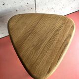 Vintage brutalist nesting tables in solid wood, design