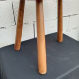 Brutalist tripod stool in ash