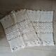 2 chemins de table vintage en crochet fait main