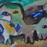 Lennart Lilja, Oil on Canvas, 1950s
