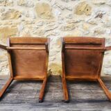 Pair of vintage bistro chairs, Stella Luterma, Circa 60'