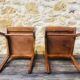 Pair of vintage bistro chairs, Stella Luterma, Circa 60'
