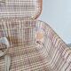 Valise de couleur cognac, valise dure