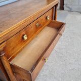Empire period chest of drawers in light oak