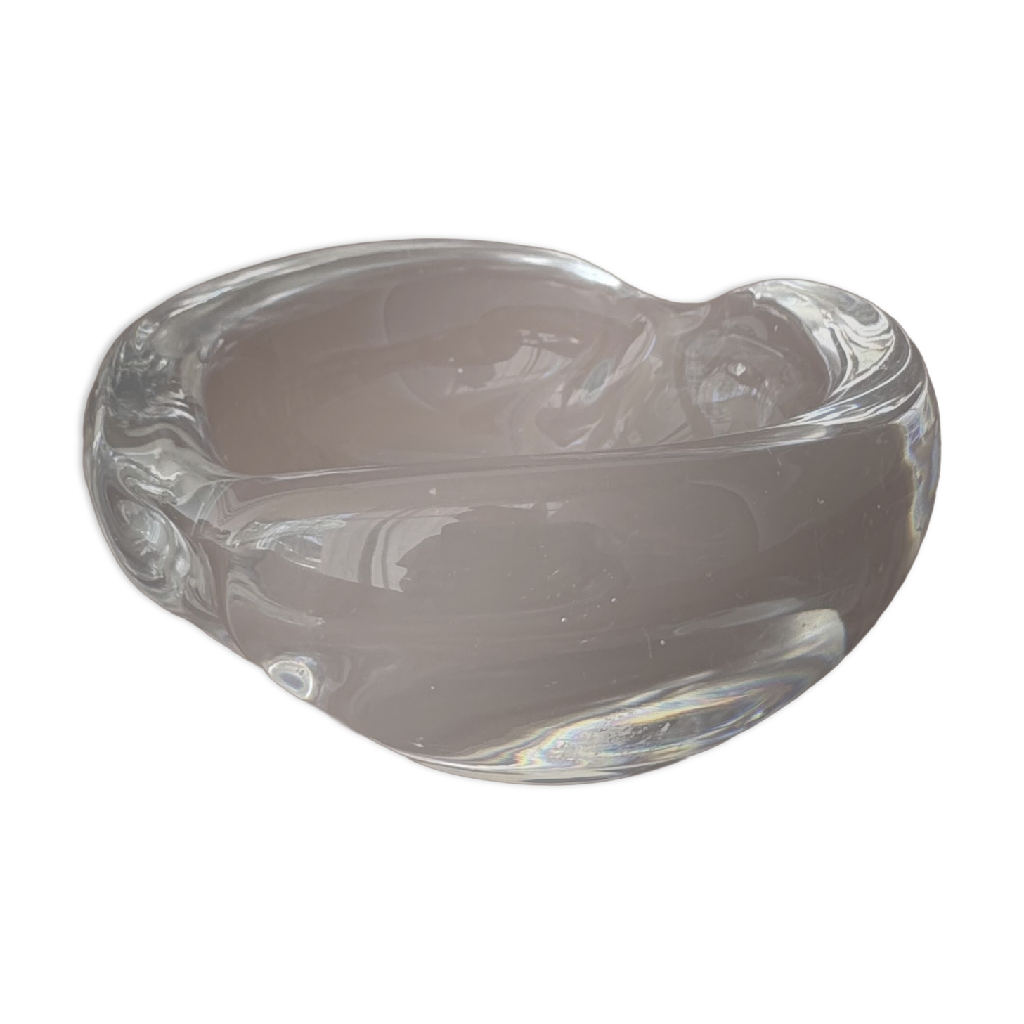 Vintage Kosta Crystal Handmade Ashtray