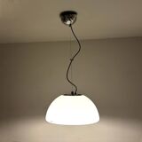 Vintage iGuzzini Hanging Lamp in White Acrylic Model 3072, 1970s