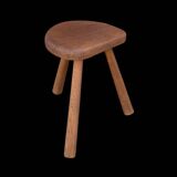 Antique solid wood tripod farm stool – Milking stool