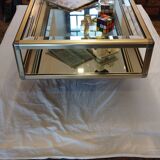 Glass and mirror coffee table, 1970