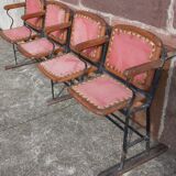 4 seater cinema bench