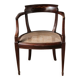 Empire style mahogany caned office chair