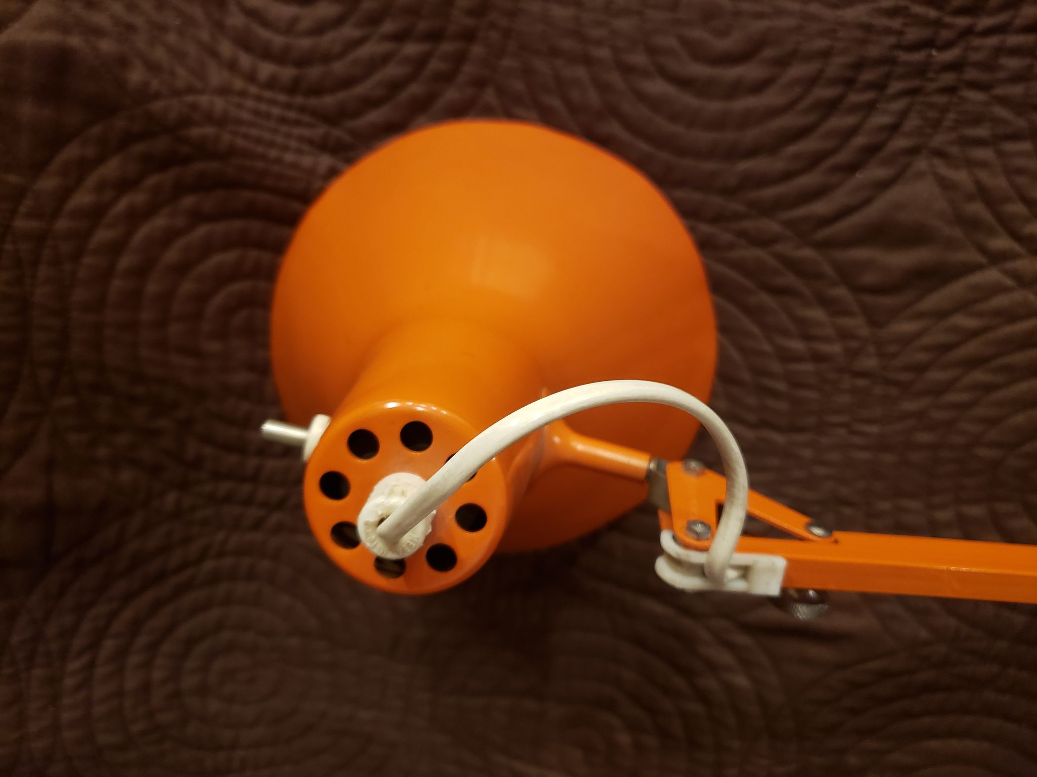 Lampe "Luxo" original orange vintage
