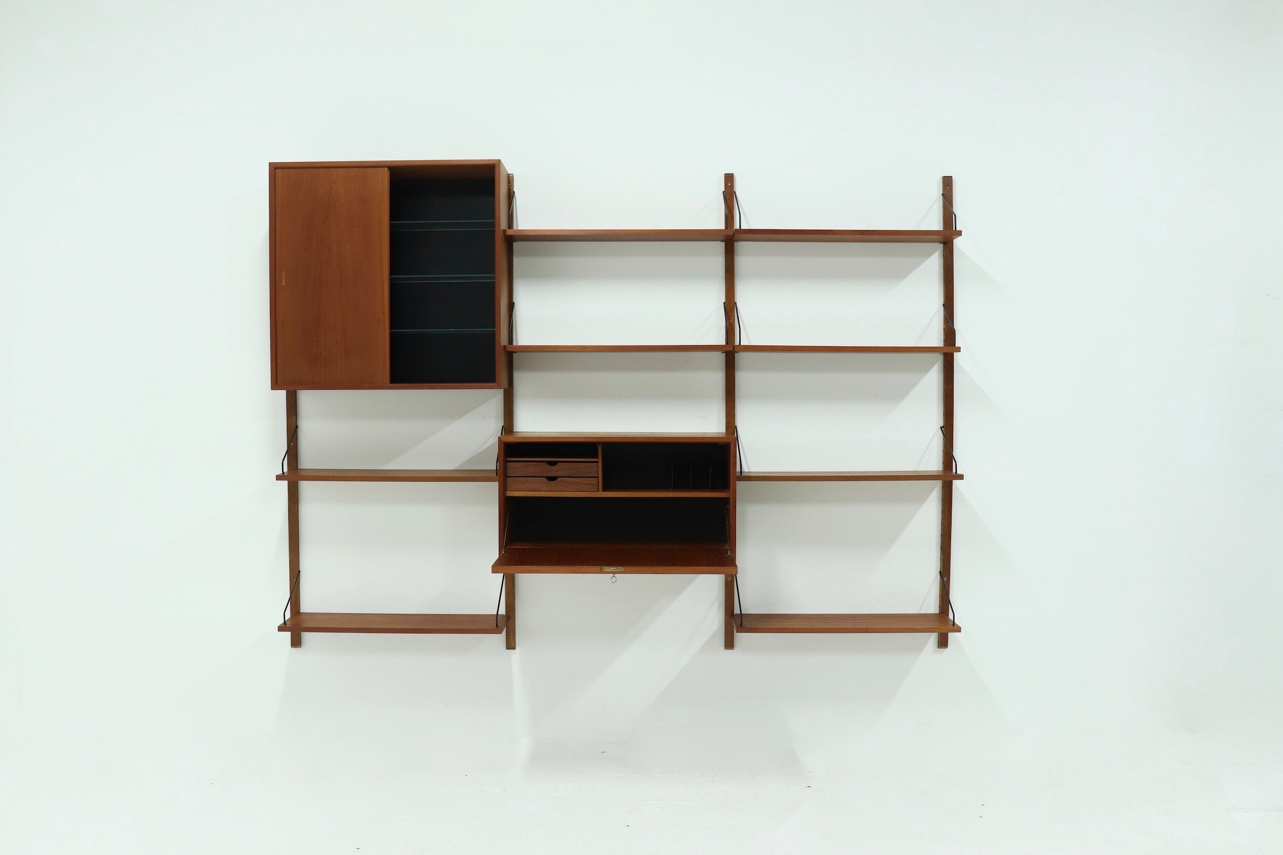 Royal System teak wall unit by Poul Cadovius for Cado Denmark, 1960's