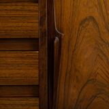 Danish buffet in rosewood, model no. 18, made in Oman by Jun Mobelfabrik, 1960s.