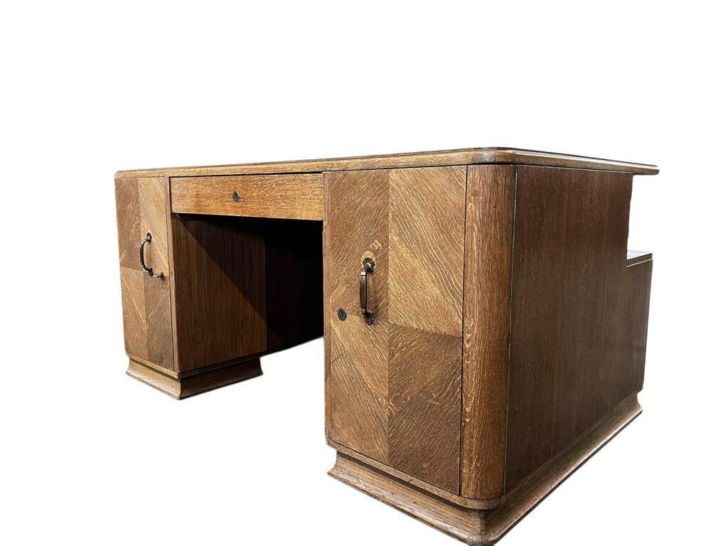 Bureau art déco XL vintage / bureau double face