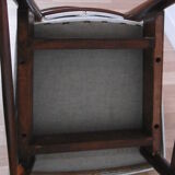 Chair in white leatherette of 60-70 years