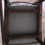 Chaise en skaï blanc des années 60-70