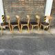 (Lot) 5 chaises modèle Banane estampillées Lutherma (Restaurées)