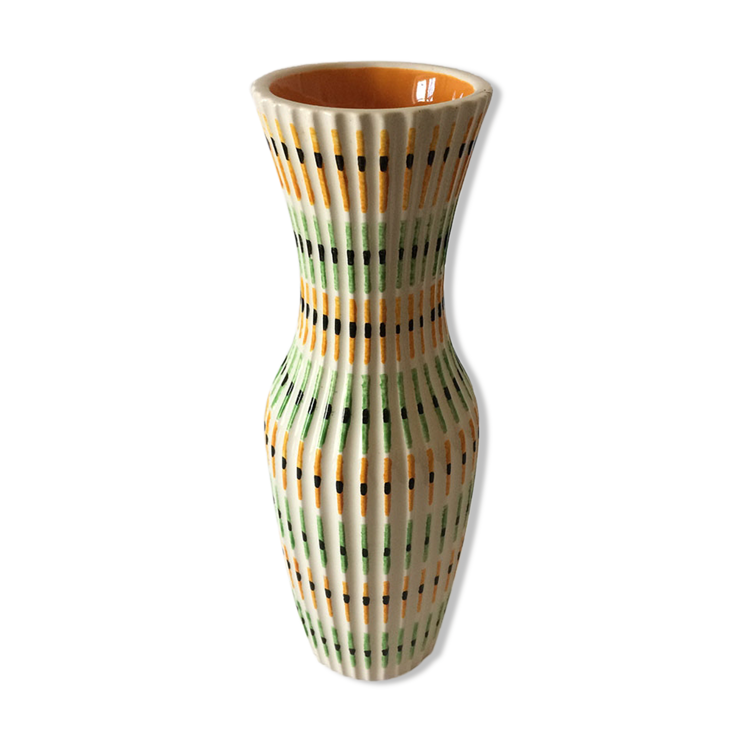 Saint-Clément vintage ceramic vase, 1960s