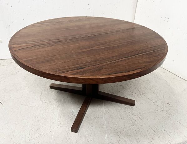 Table a manger Scandinave en placage de palissandre ''par John MORTENSEN