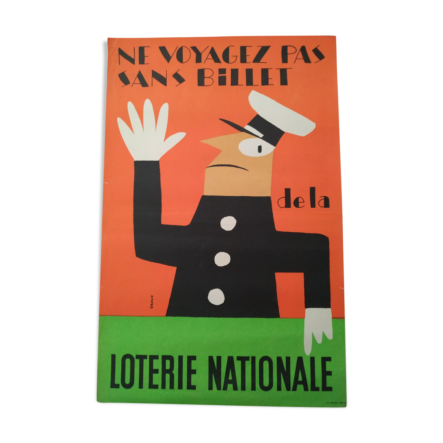 Former Grove National Lottery poster 1955