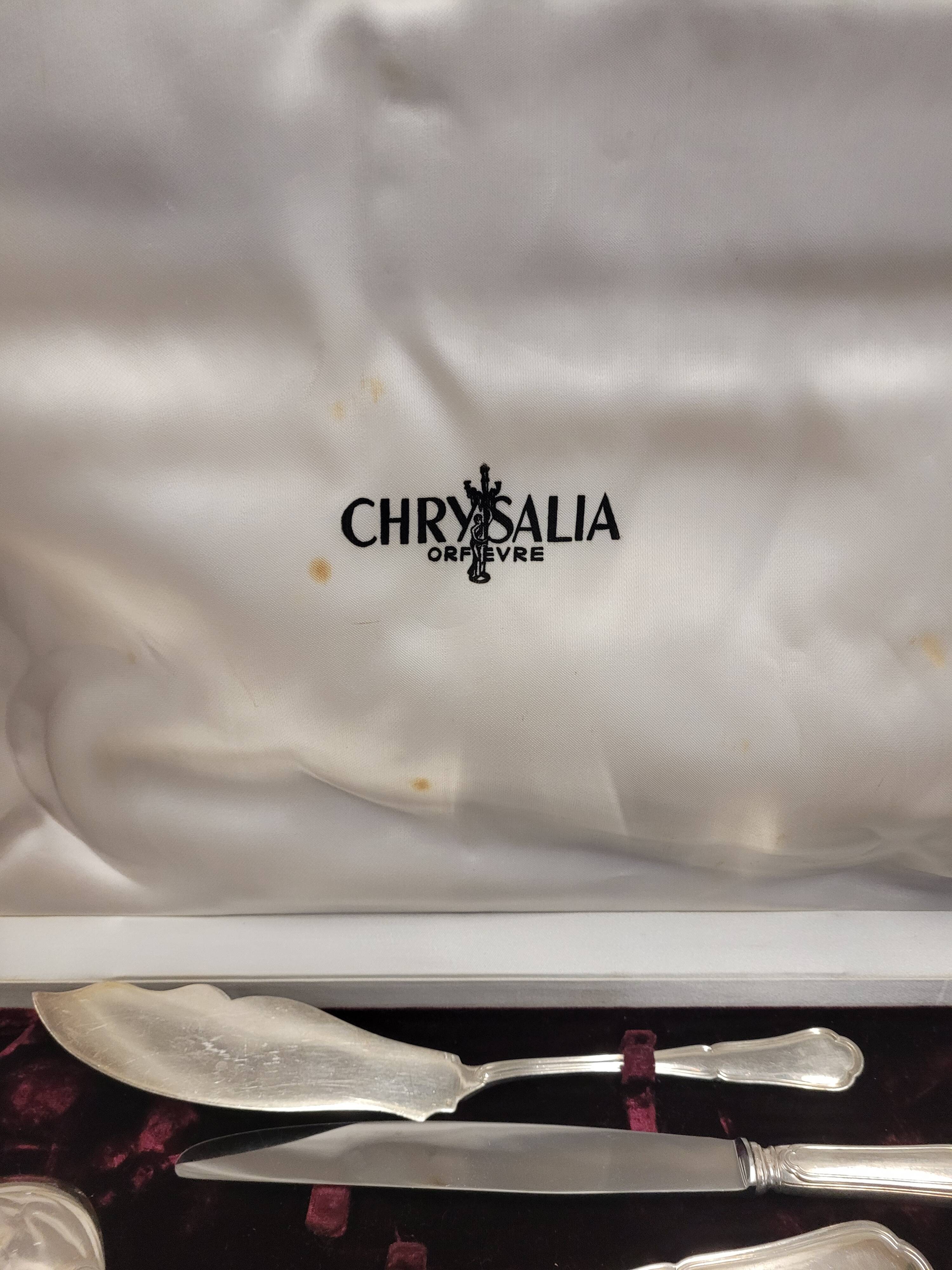 Cutlery set 170 pieces in chrome metal Goldsmith Chrysalia