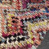 Tapis marocain  boucherouite  100x220 cm